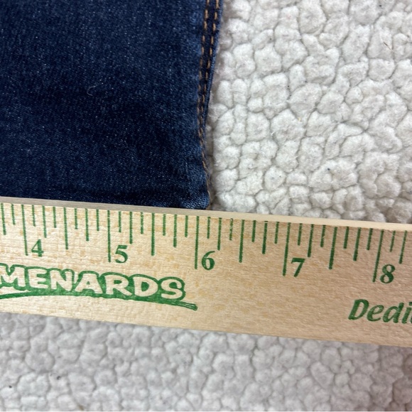 J Jill Denim High Rise Straight Leg Women Size 10p Stretch Dark Wash Blue Jeans - Picture 8 of 15